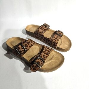 Girls NWOT Cat & Jack Animal Print Sandals Size 13